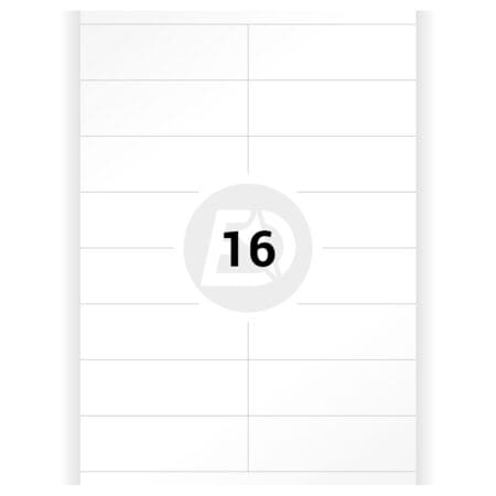 Selbstklebende Etiketten A4 Blatt, 105x35, Papier (50 Blatt/Packung)