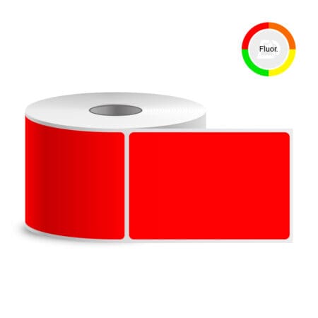 Haftetiketten, 105x150, rot, mattes Papier (1000 Stk./Rolle)