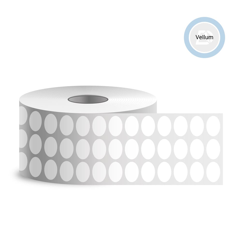 Selbstklebende Etiketten, 25x17, mattes Papier (30000 Stk./Rolle)