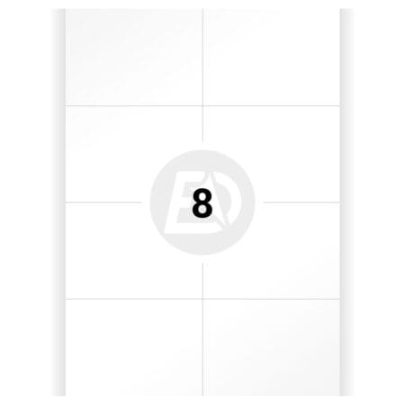 Selbstklebende Etiketten A4 Blatt, 105x74, Papier (100 Blatt/Packung)
